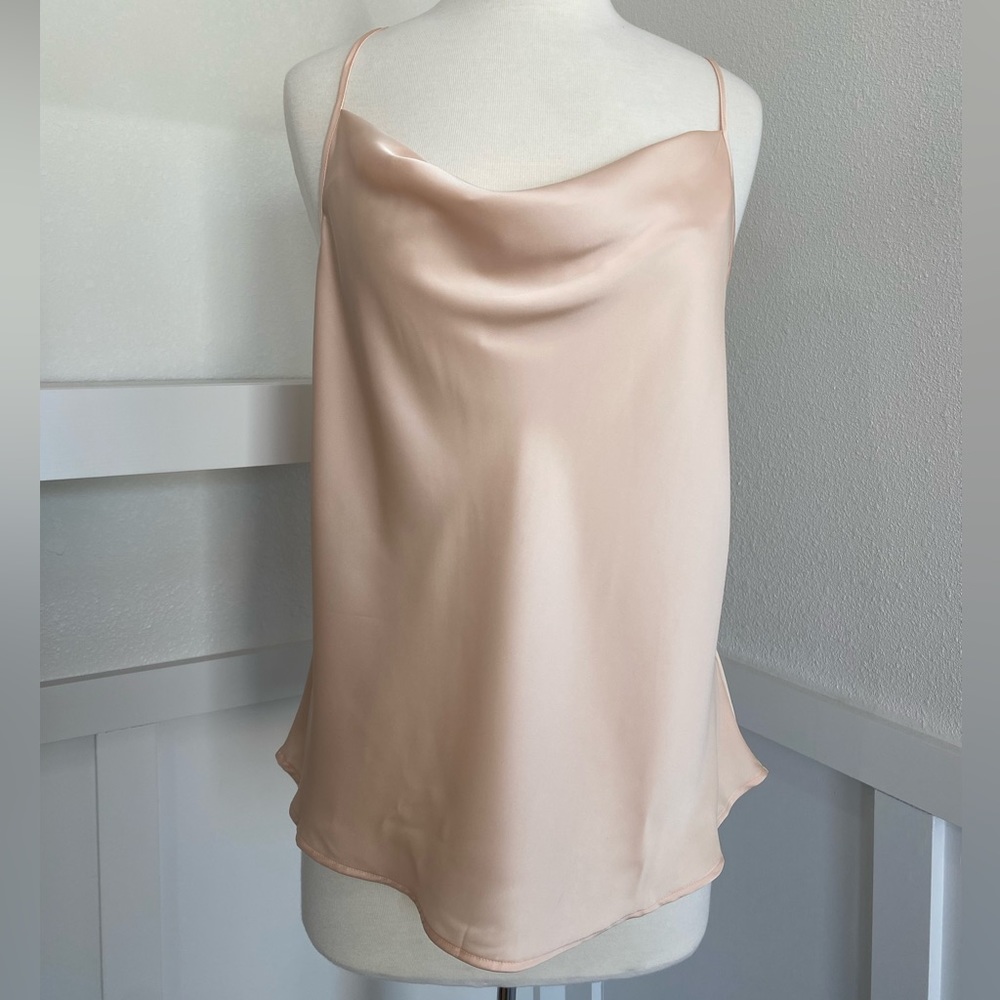 Cowl Neck “Silk” Tank Top